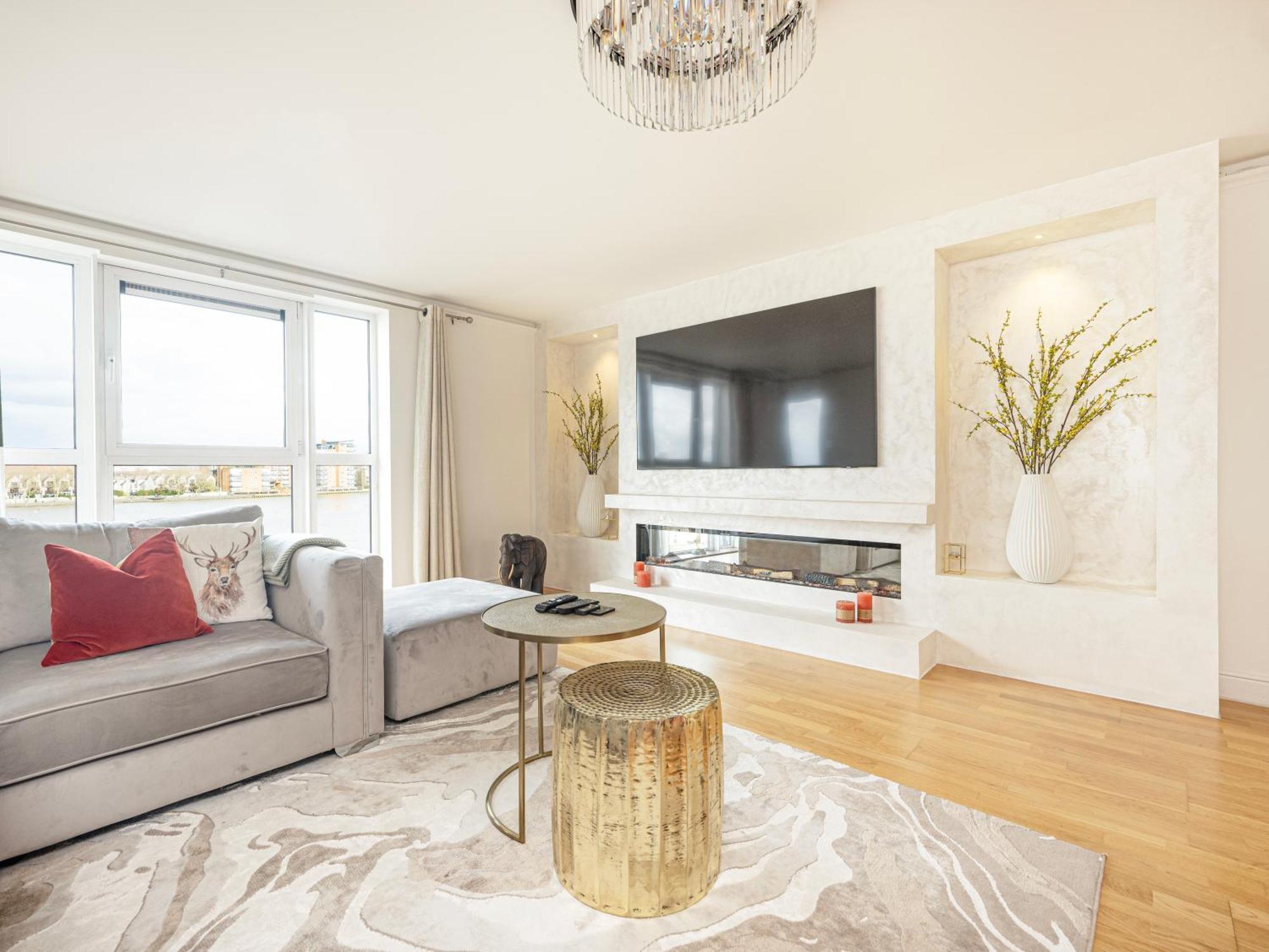 The View Greenwich - Luxury River Thames Apartment Londra Dış mekan fotoğraf